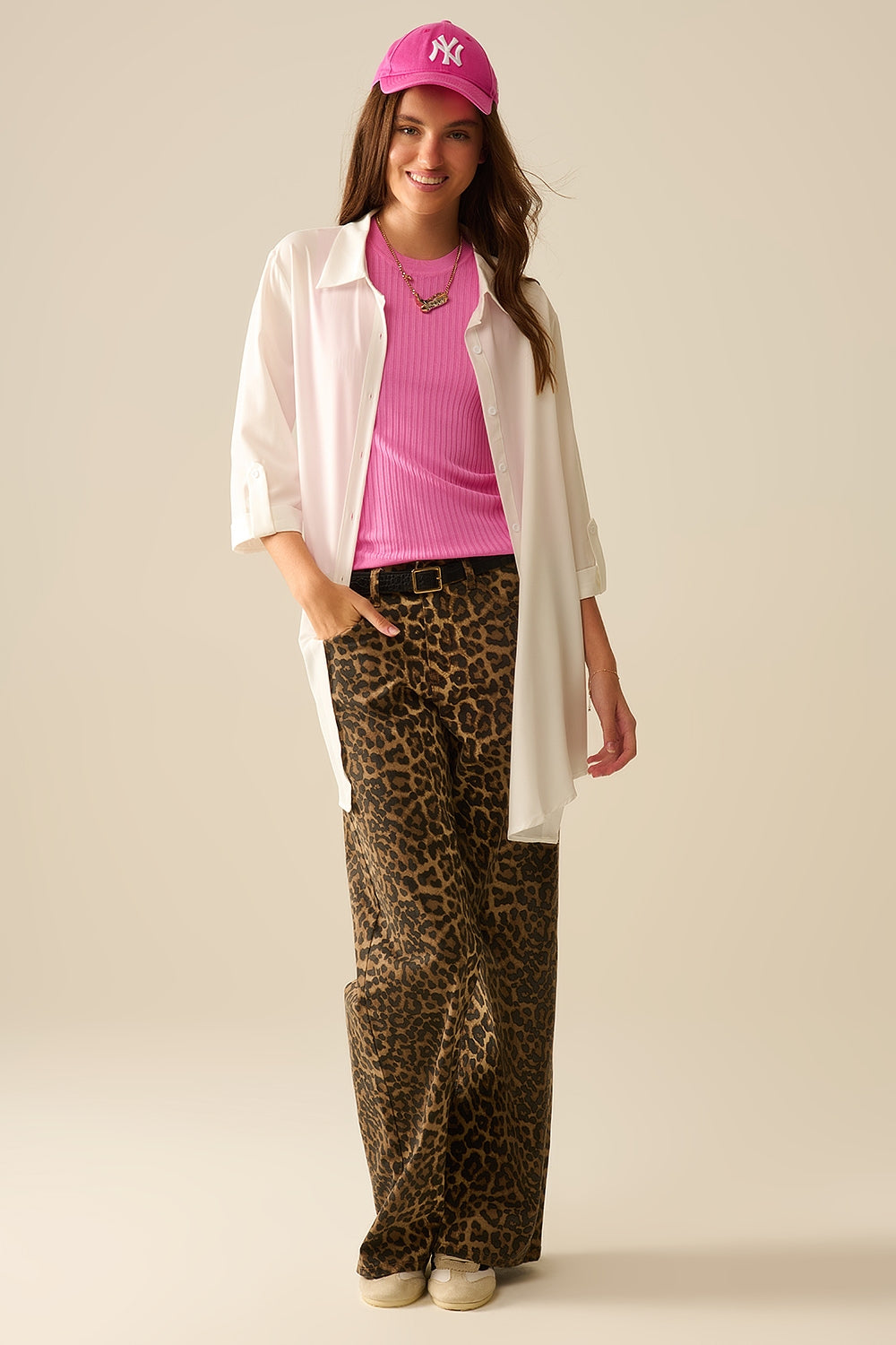 Sleeveless Ribbed Knitted Top in Fucshia