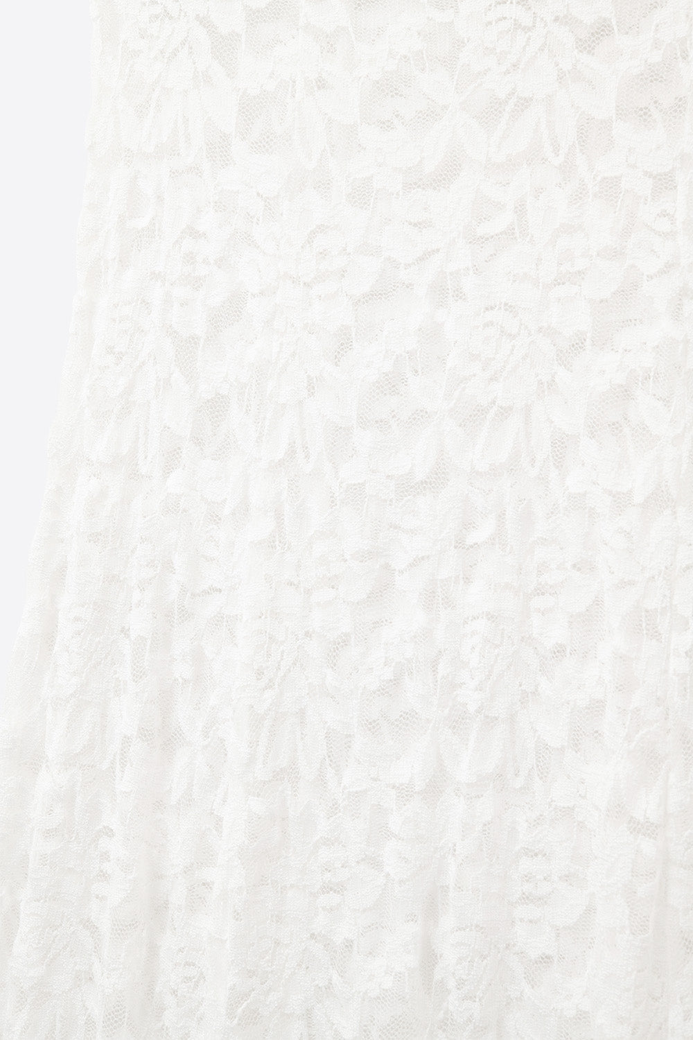 White Lace maxi Skirt With Floral design