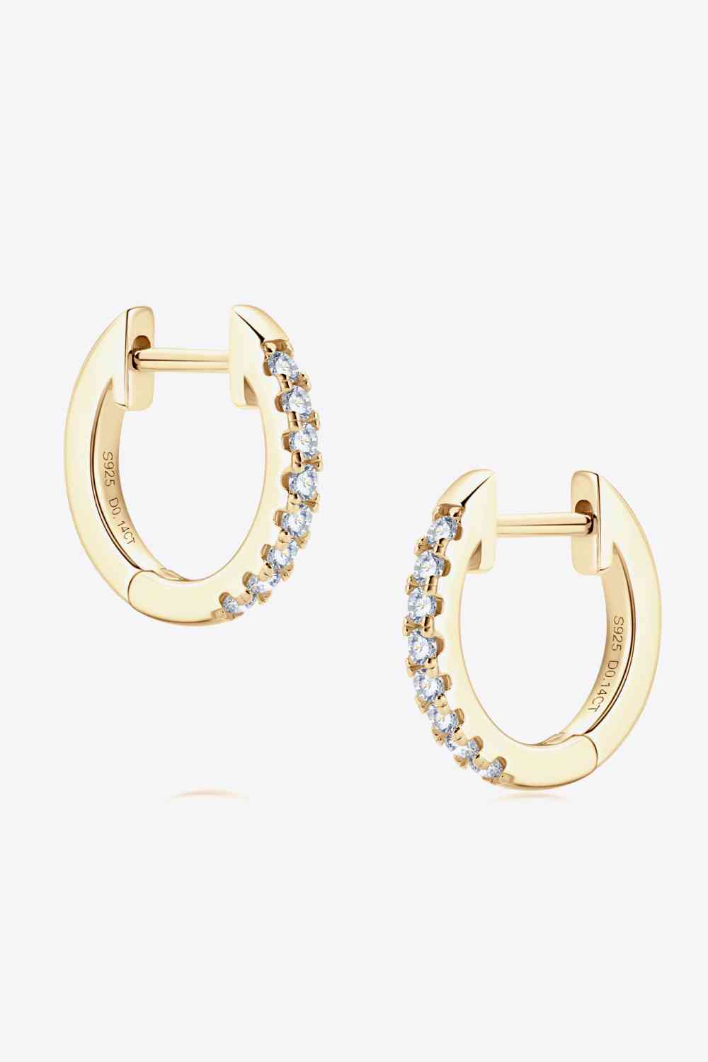 Enchanting Moissanite Huggie Earrings