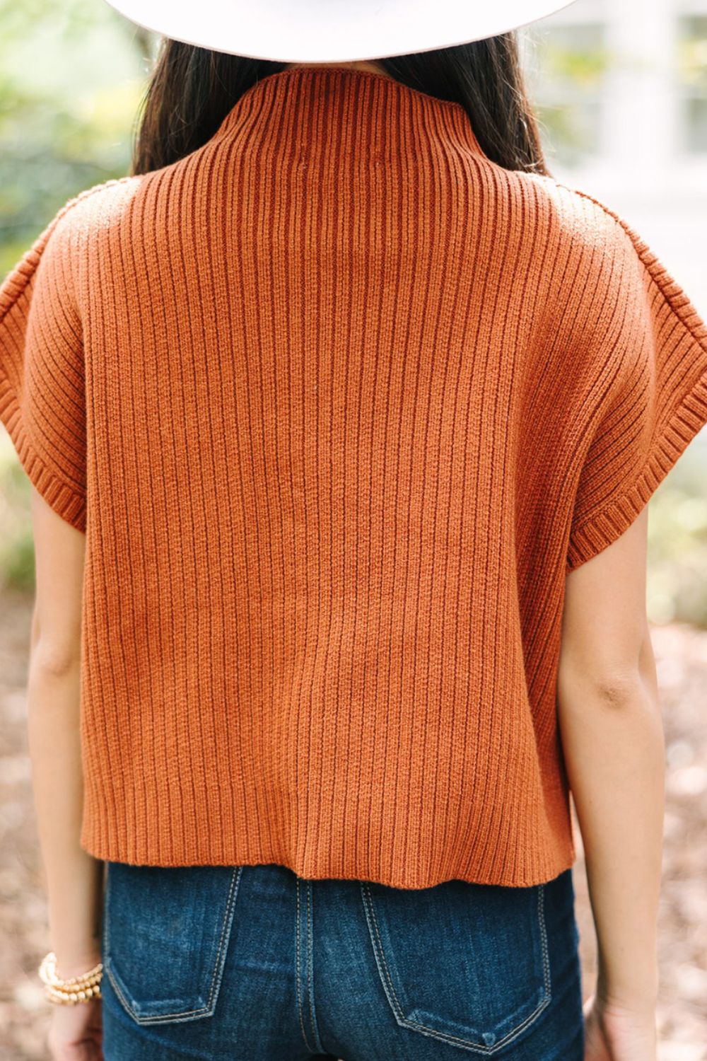 Mock Neck Sweater with Chest Pocket