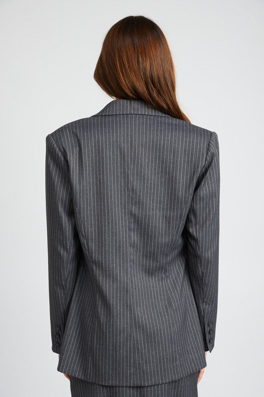 Alice Pinstriped Blazer