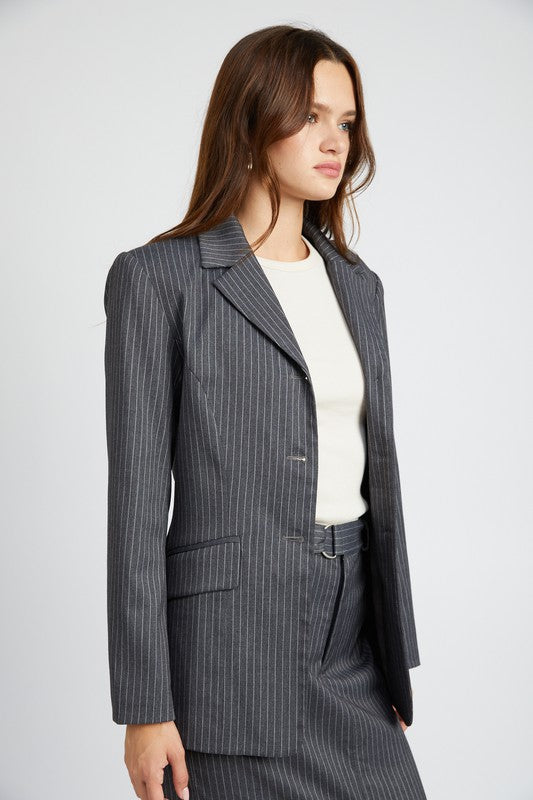 Alice Pinstriped Blazer