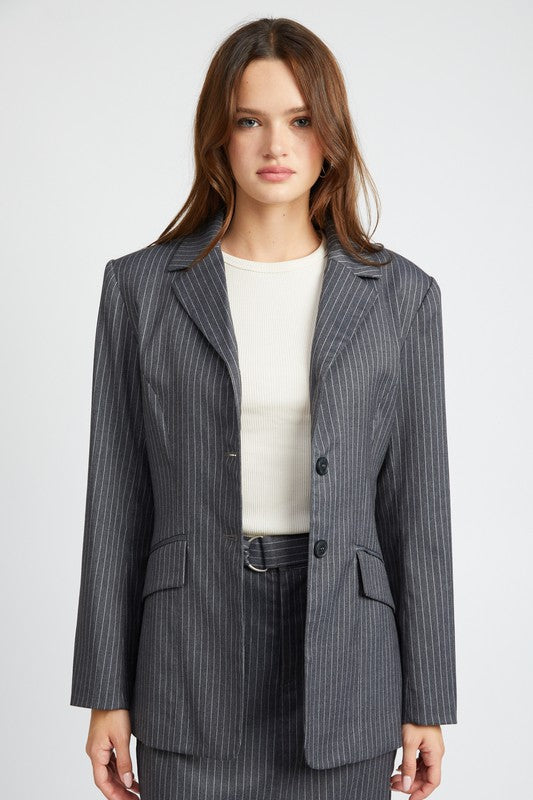 Alice Pinstriped Blazer