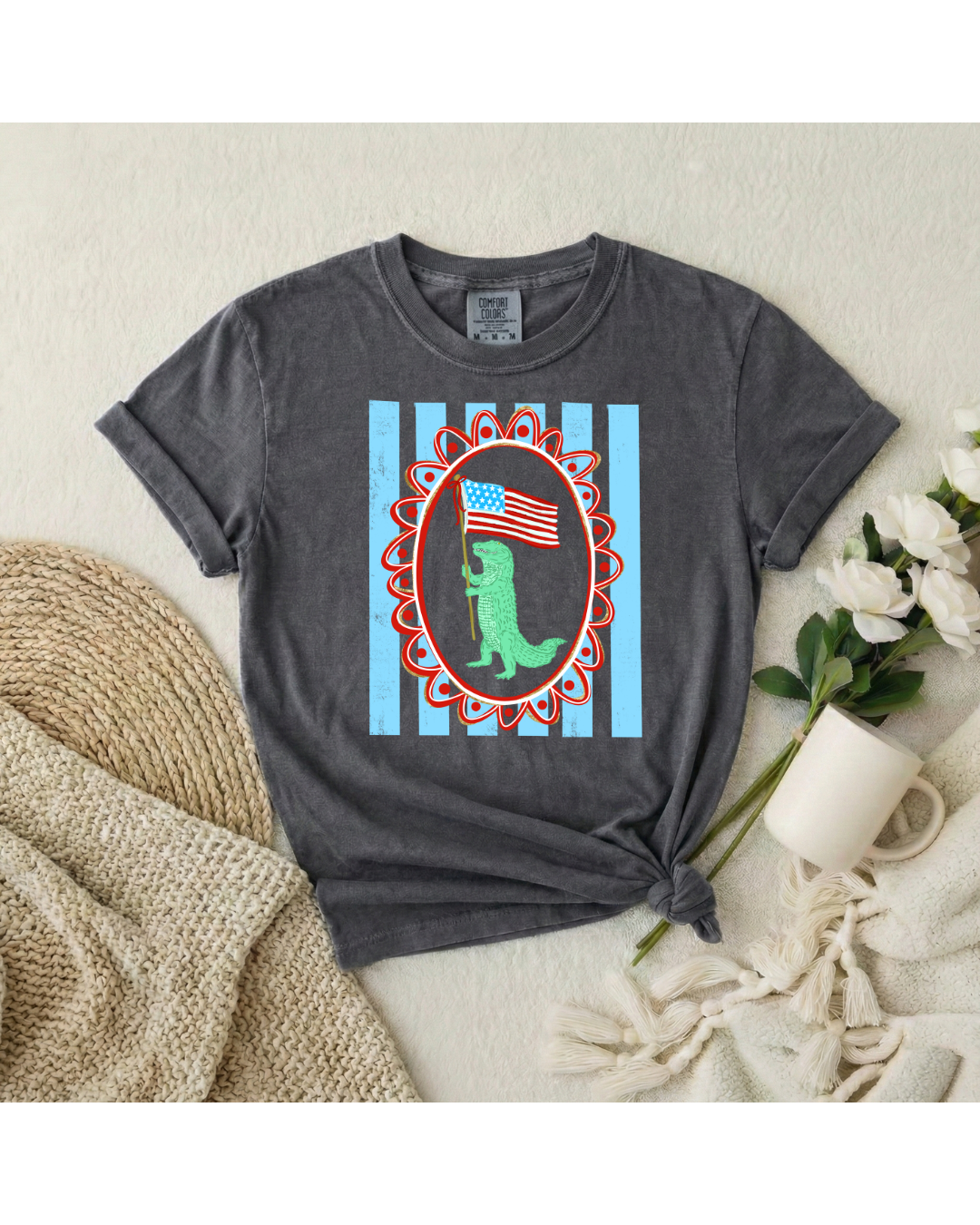 Framed Patriotic Gator
