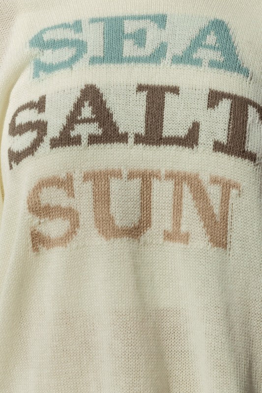 Sleeve Sea Salt Sun Sweater