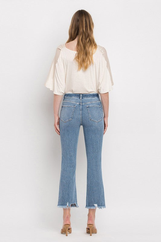 Peony High Rise Crop Flare Jeans