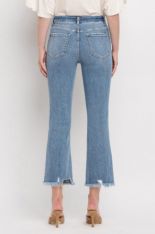 Peony High Rise Crop Flare Jeans