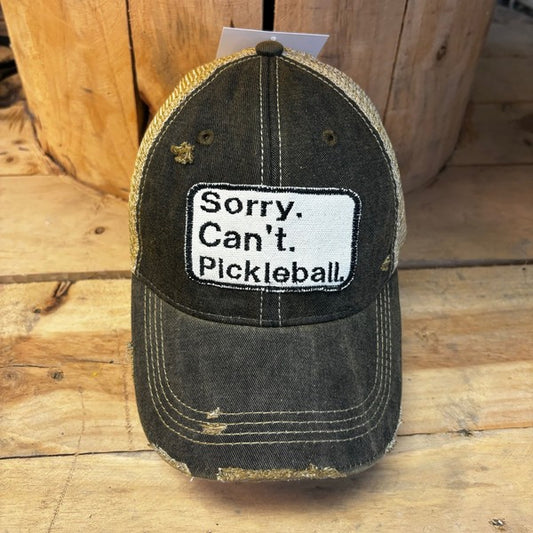 Sorry. Can't. Pickleball Hat