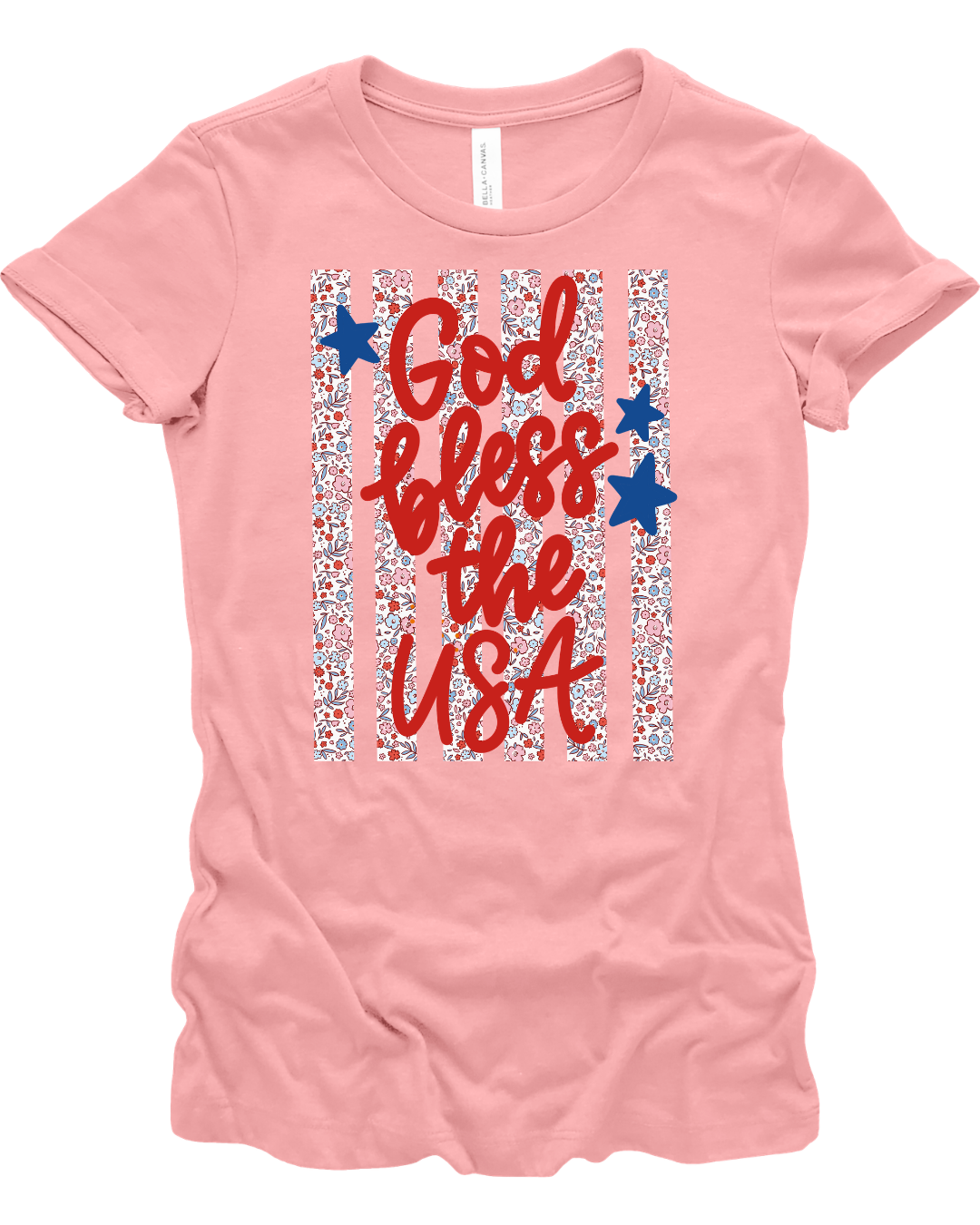 Floral God Bless USA
