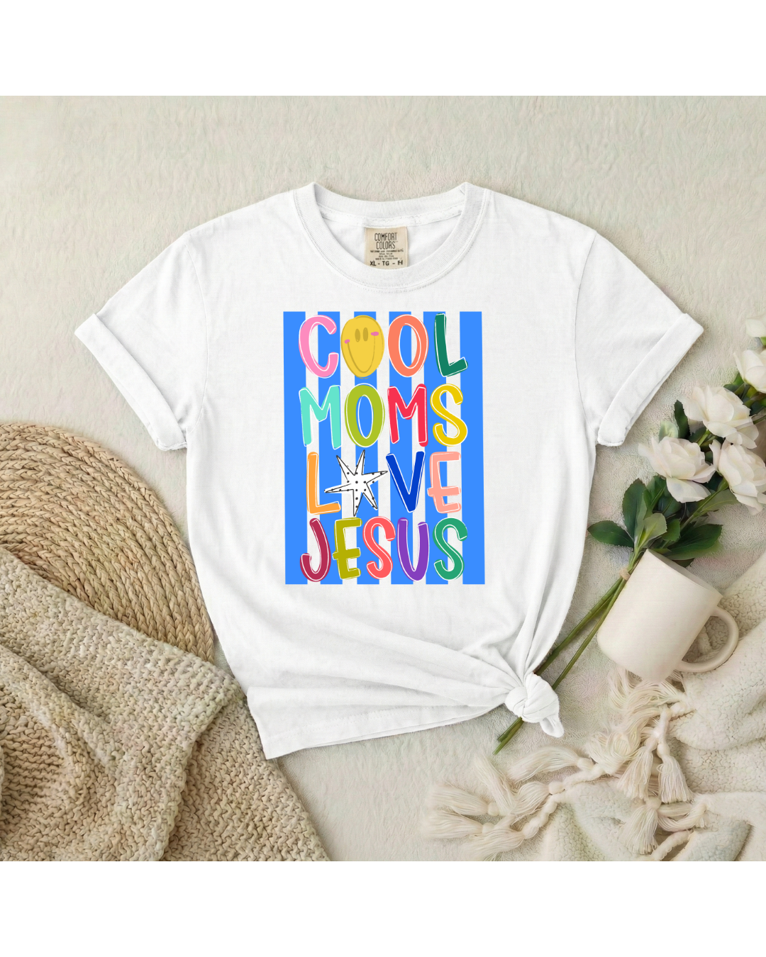 Star Cool Moms Love Jesus