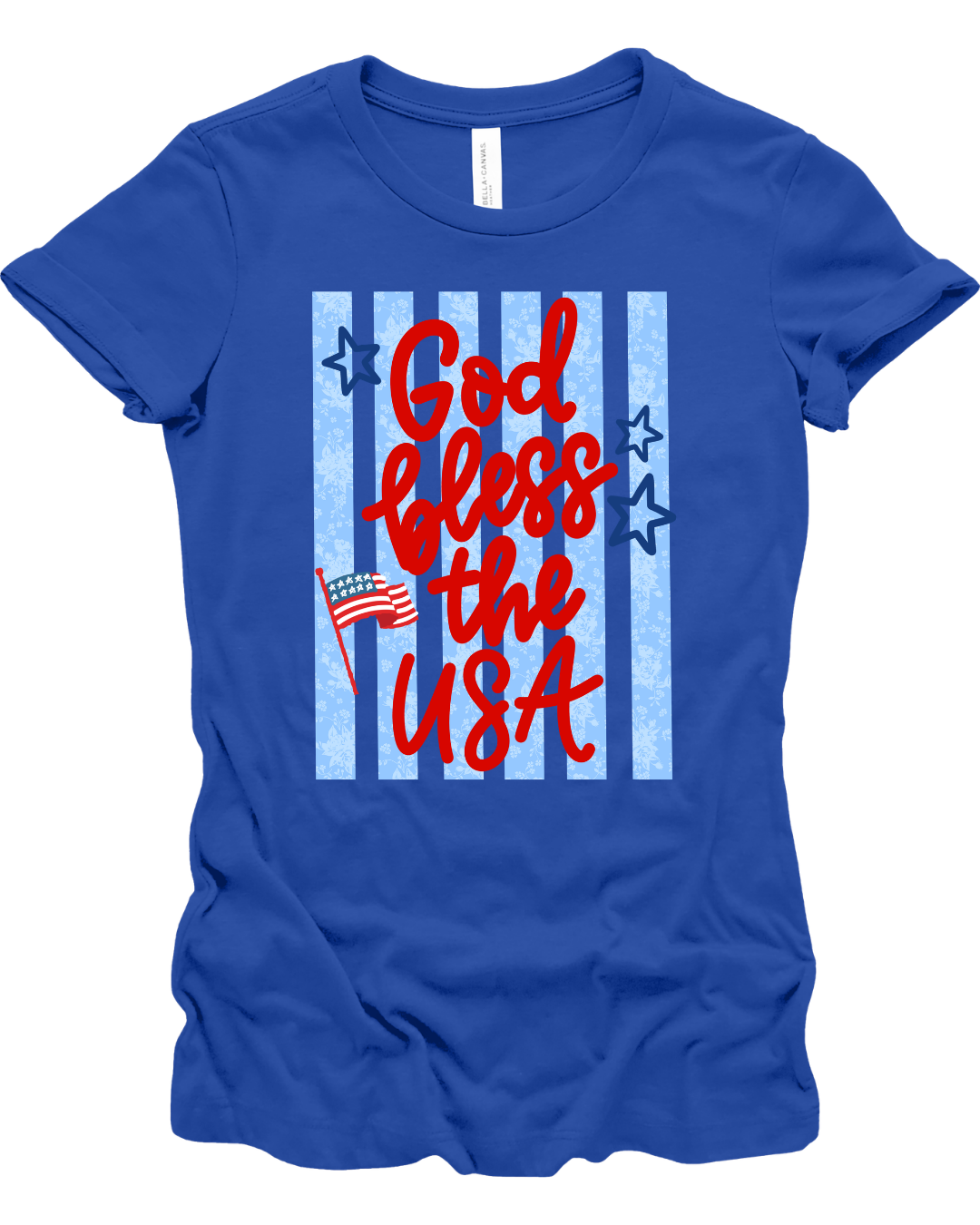 Blue God Bless USA