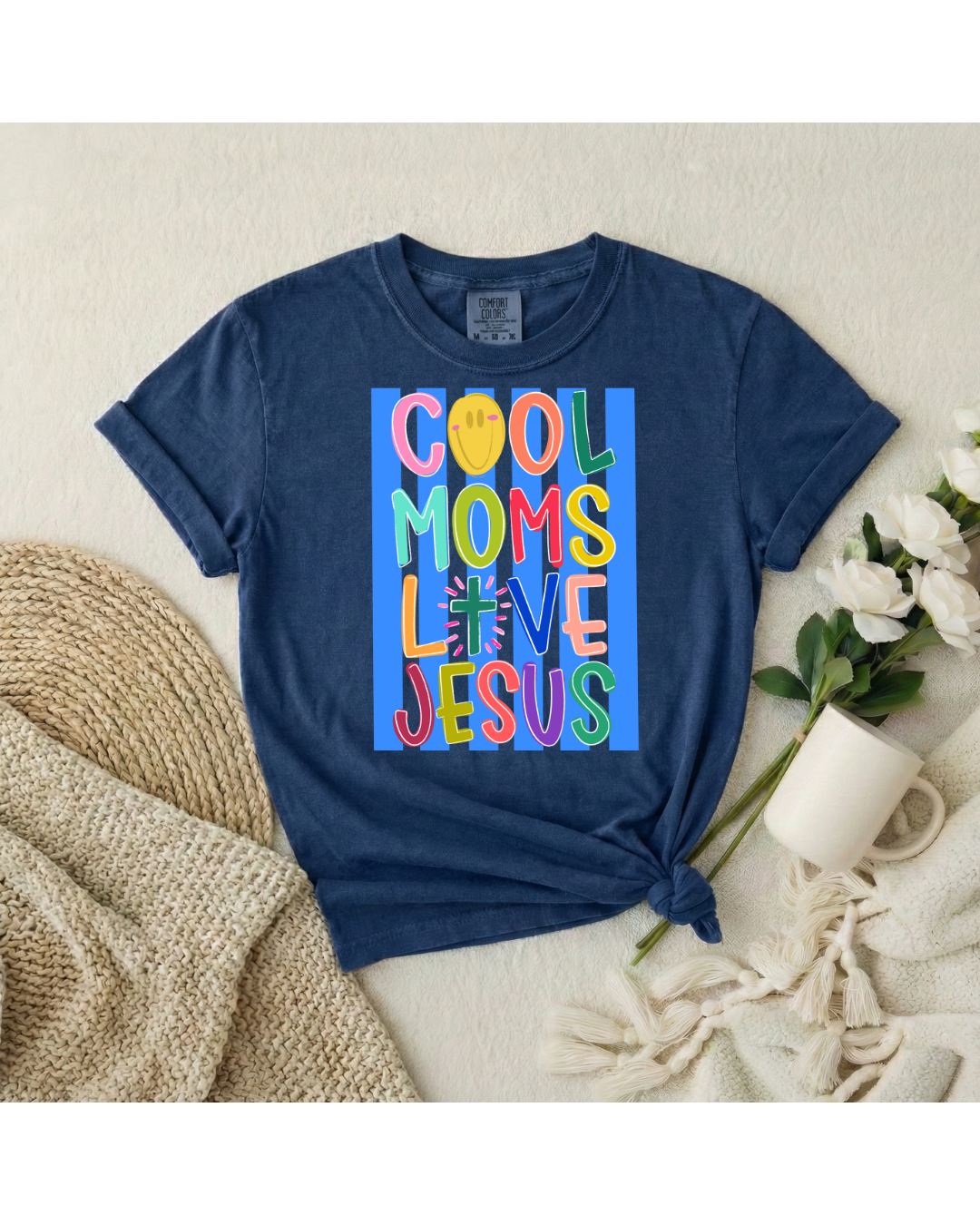 Cross Cool Moms Love Jesus