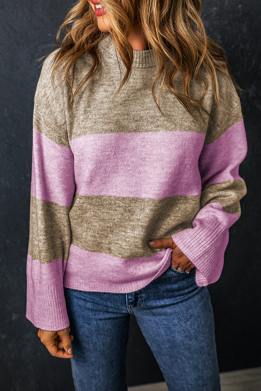 Wide Stripe Sweater