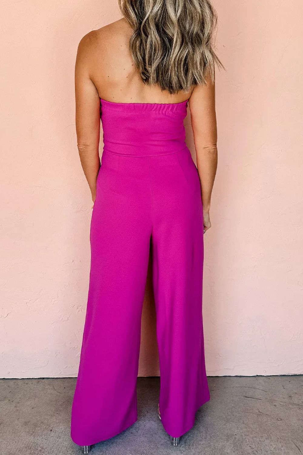 Wide Leg Tie Front Jumpsuit