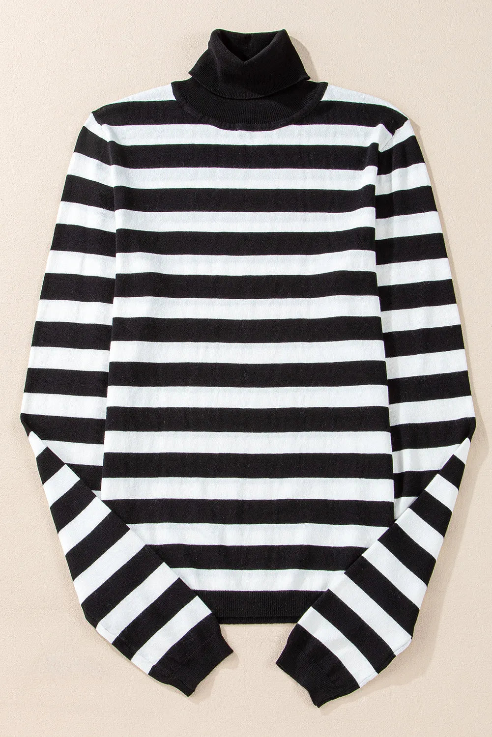 Black and White Striped Sweater