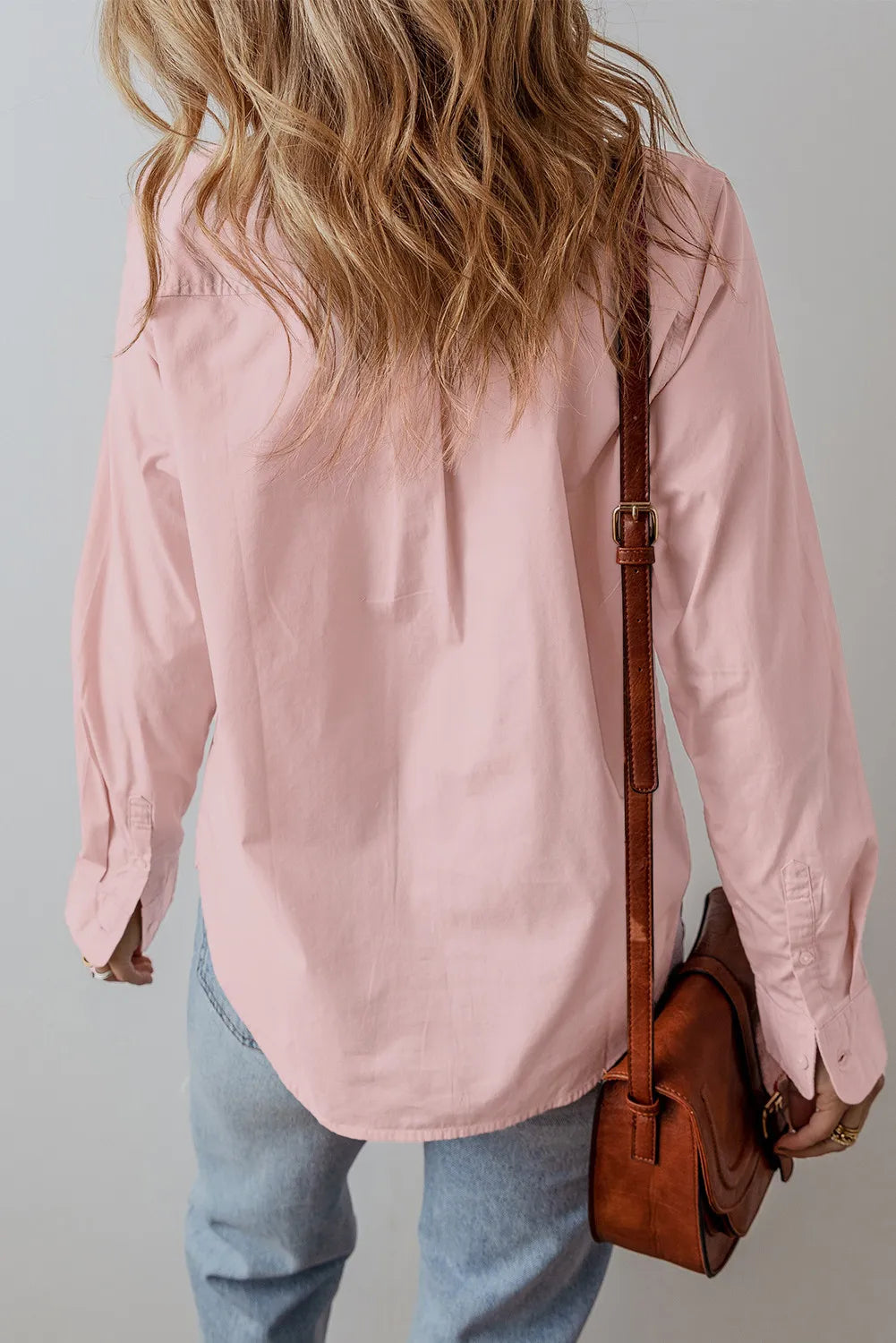 Button Up Front Pleat Shirt