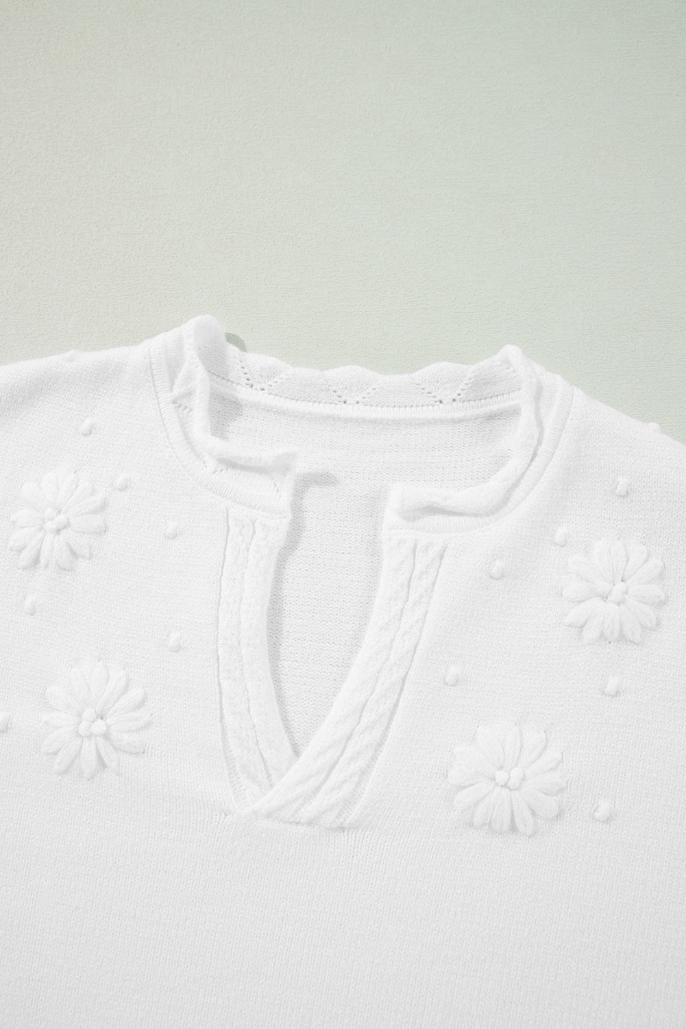 Daisy Notched Sweater