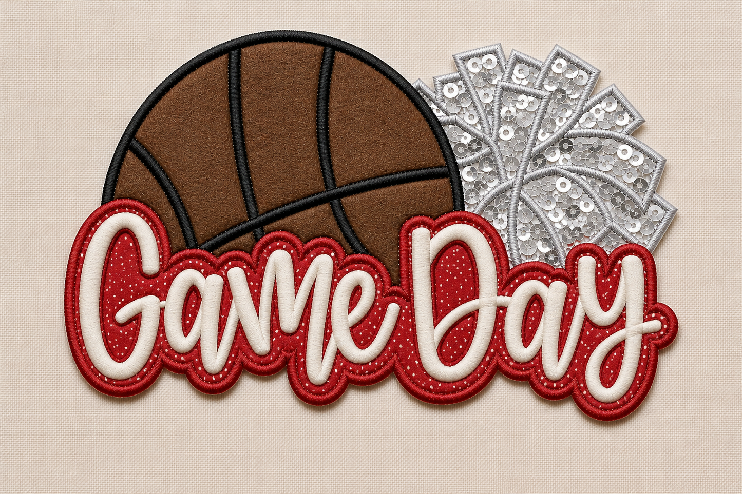 Game Day Basketball + Pompom