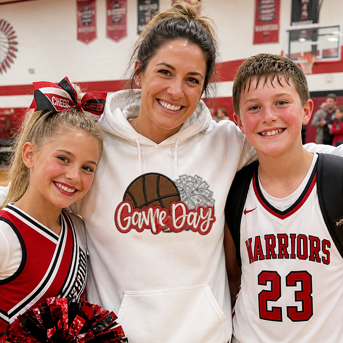 Game Day Basketball + Pompom