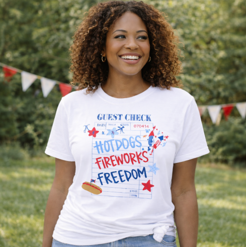 Patriotic Guest Check