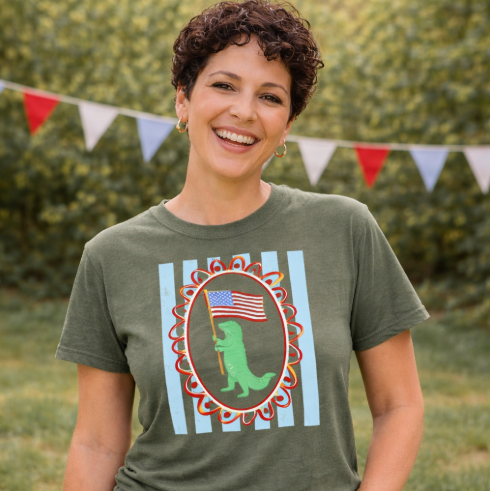 Framed Patriotic Gator