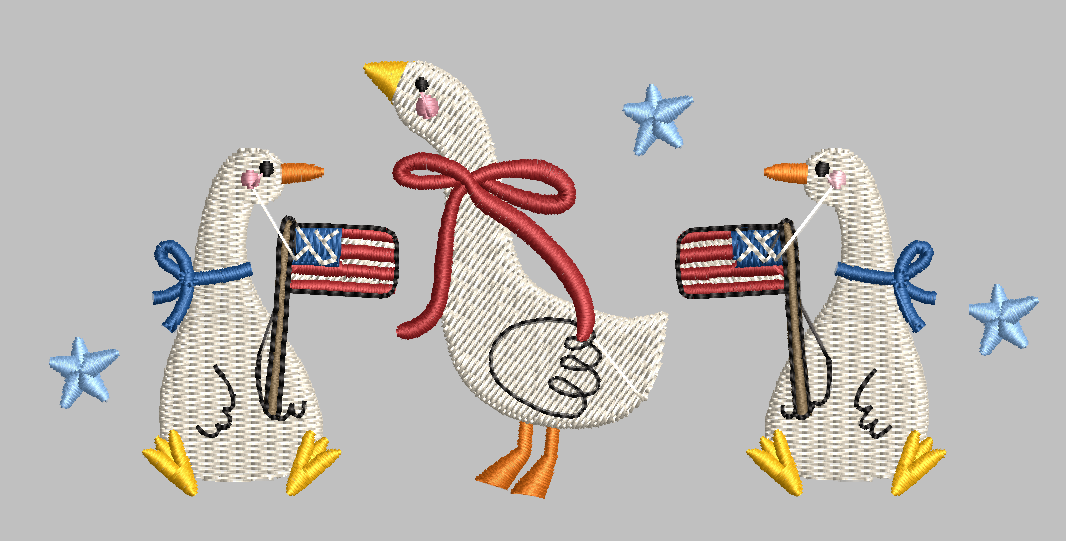 Patriotic Geese