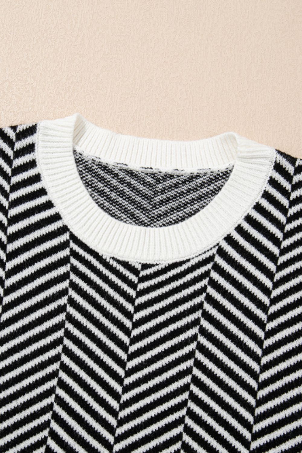 Herringbone Pattern Sweater