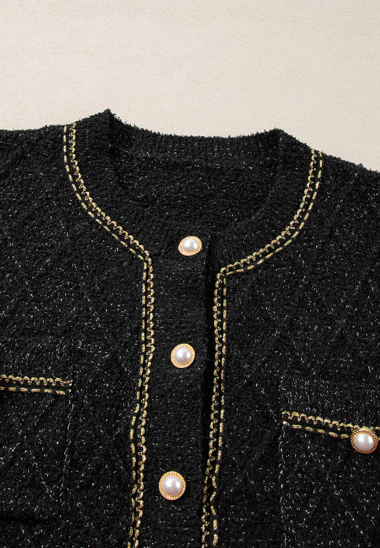 Pearl Button Up Cardigan