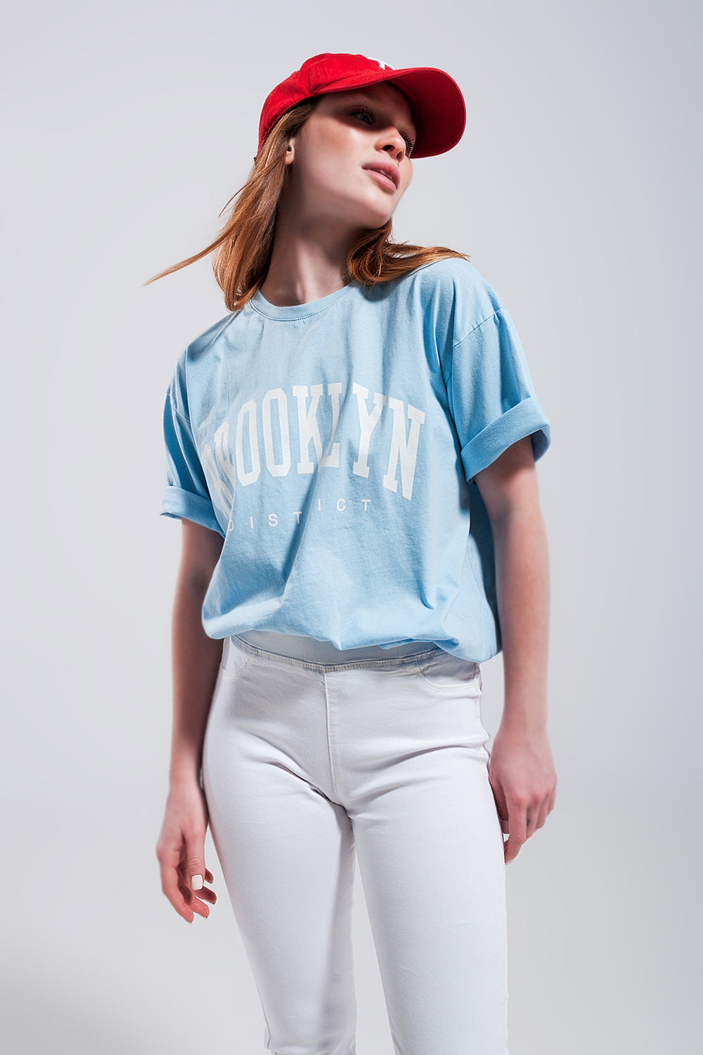 Q2 Brooklyn t shirt in blue