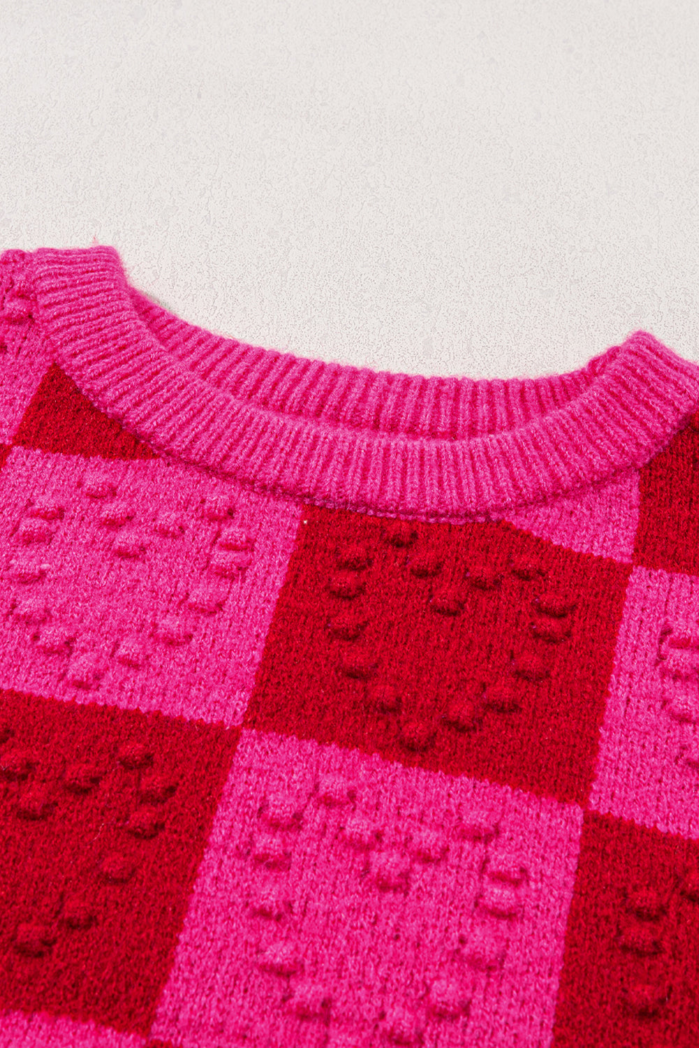 Checkered Heart Sweater