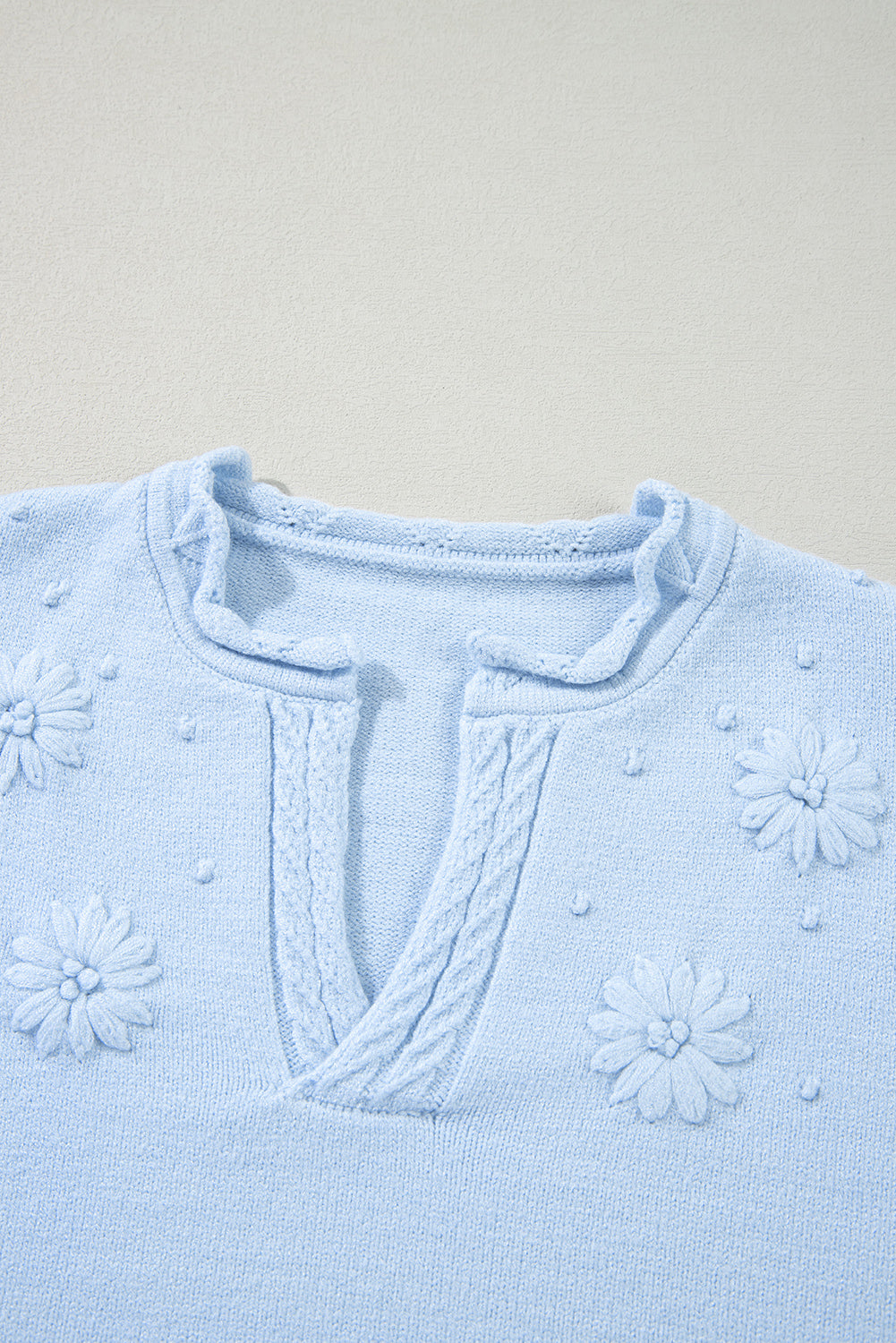 Daisy Notched Sweater