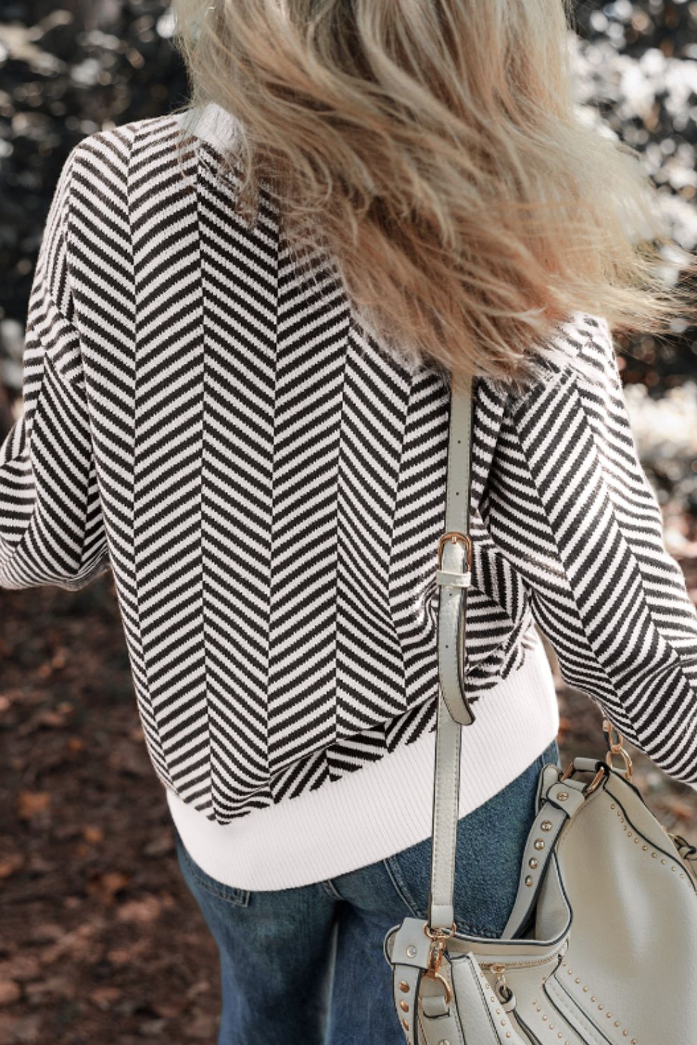 Herringbone Pattern Sweater