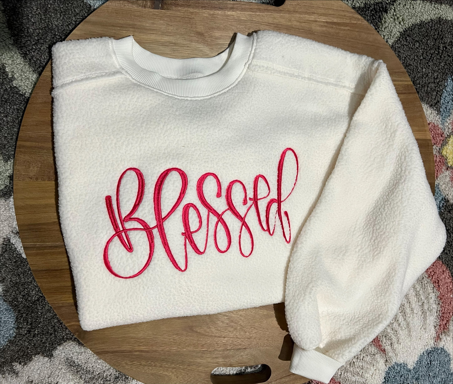 Teddy Bear Crewneck - Blessed