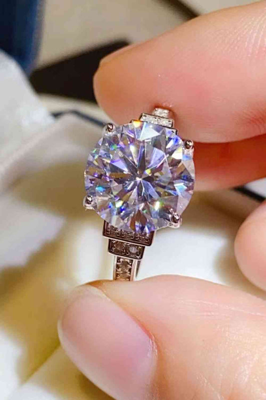 Moonlit Mirage 5 Carat Moissanite Ring