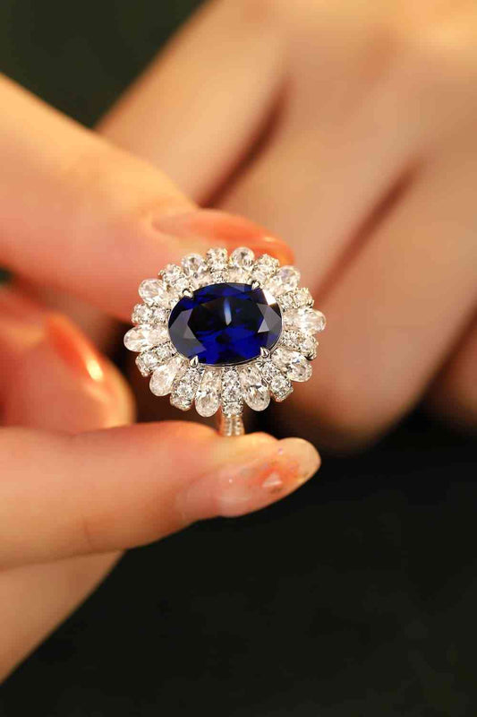 Gemstone Grace 5 Carat Lab-Grown Sapphire Ring