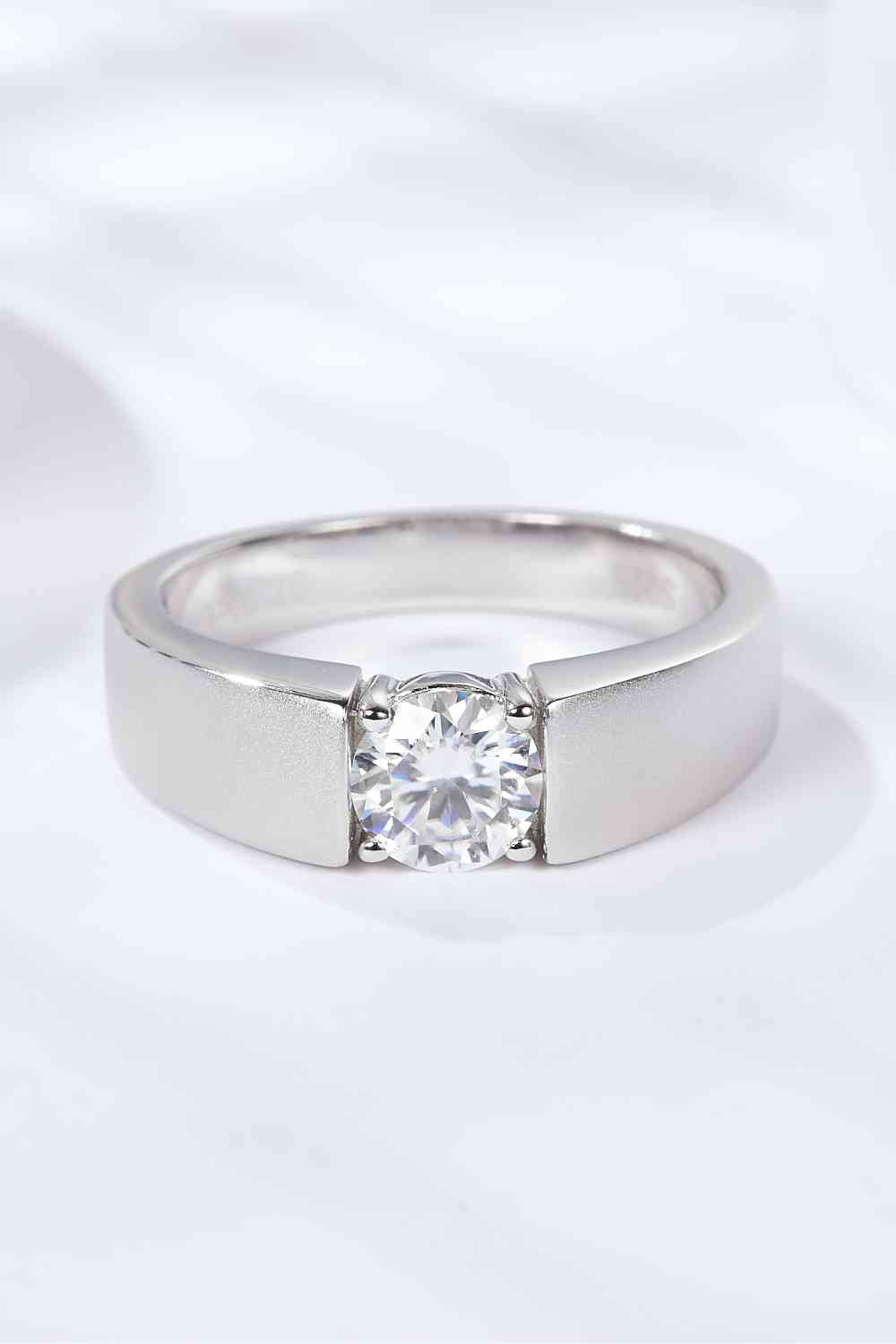 Radiant Aura 1 Carat Moissanite Ring