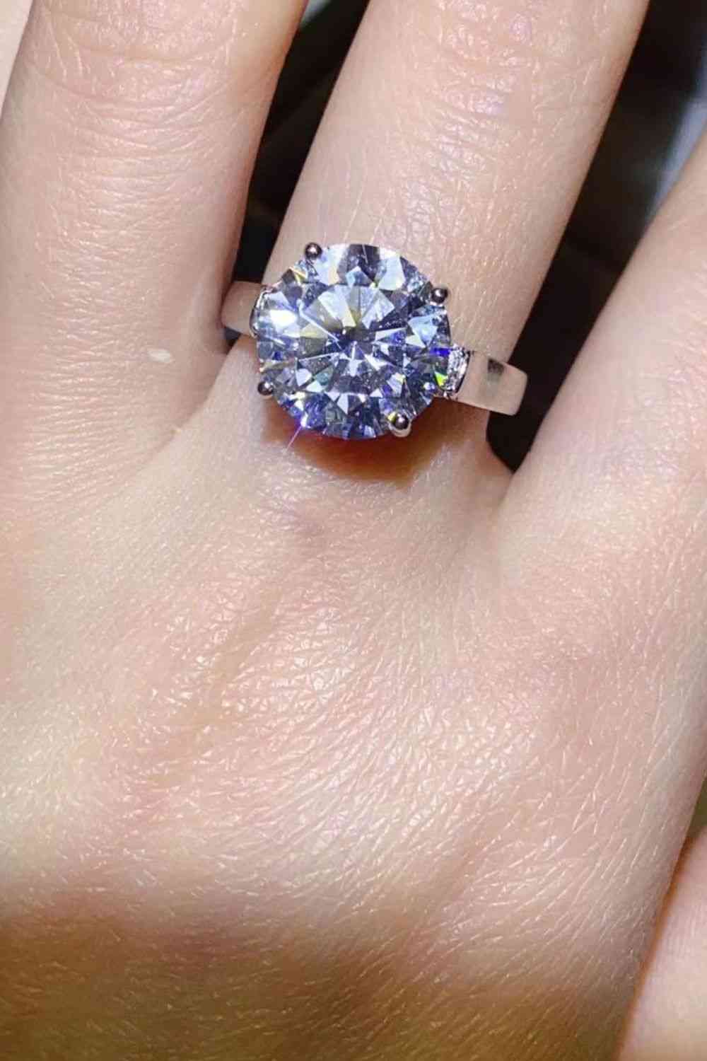 Radiant Reverie 5 Carat Moissanite Ring