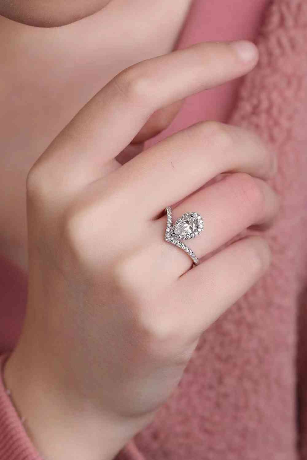 Serene Reflection 2 Carat Moissanite Ring