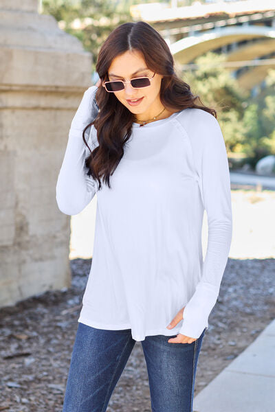 Basic Bae Long Sleeve Thumb Hole Tee