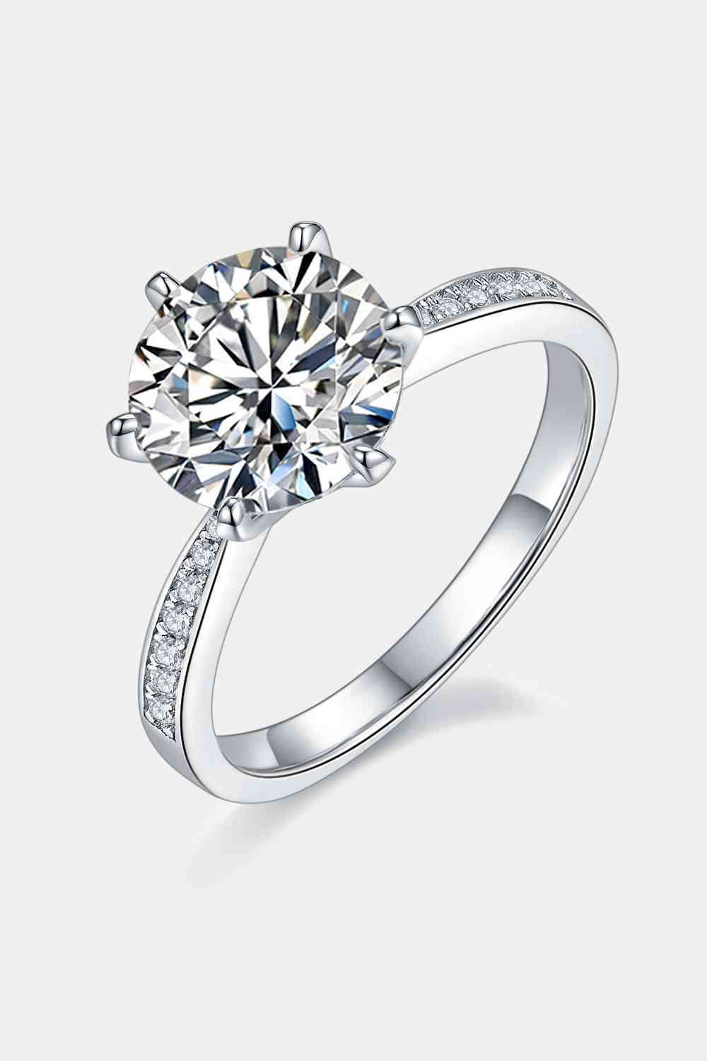 Crystal Cascade 3 Carat Moissanite Ring