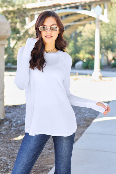 Basic Bae Long Sleeve Thumb Hole Tee