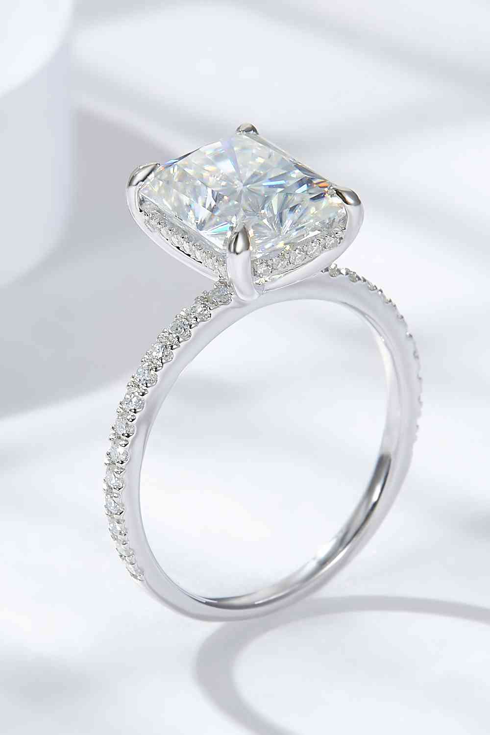 Pure Radiance 4 Carat Moissanite Ring