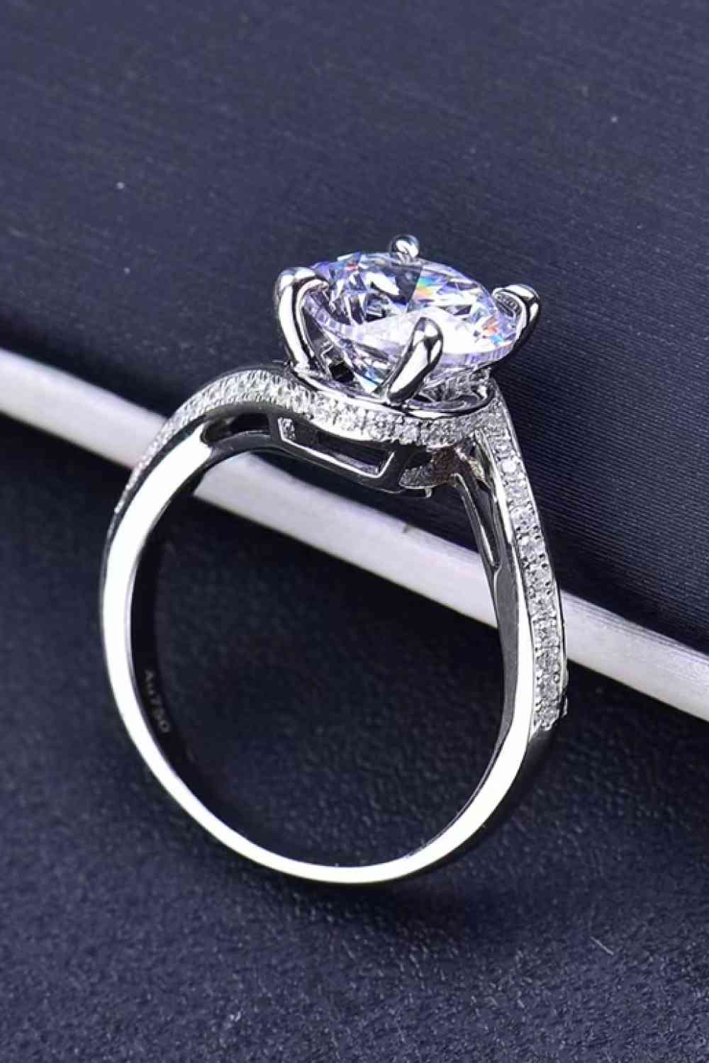 Mystic Petal 3 Carat Moissanite Ring