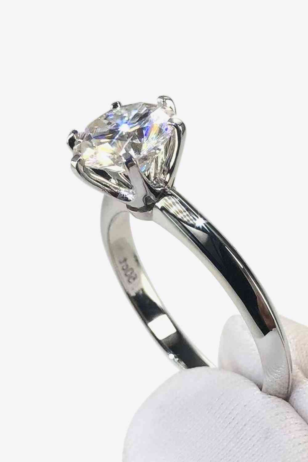 Graceful Lily 3 Carat Moissanite Ring