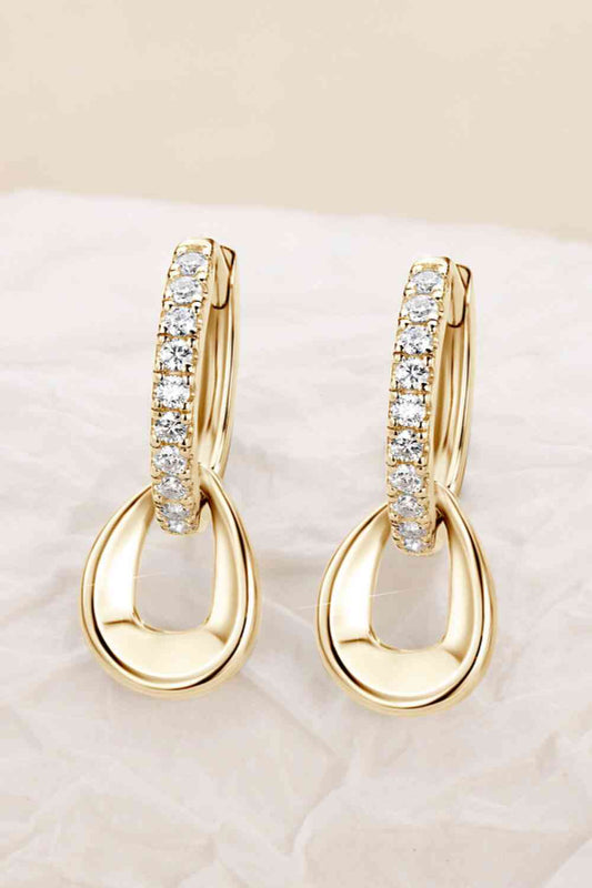 Gilded Petals Moissanite Earrings