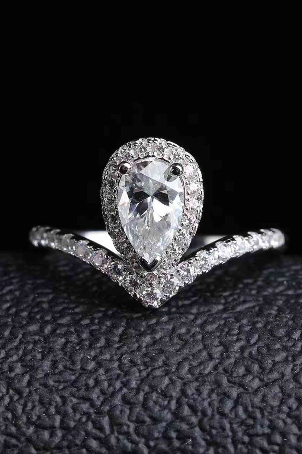 Serene Reflection 2 Carat Moissanite Ring