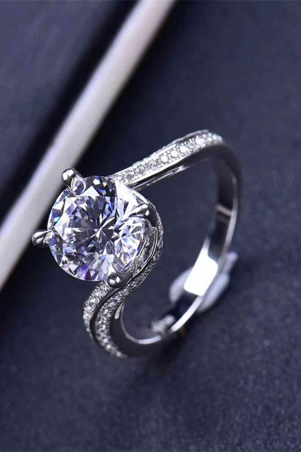 Mystic Petal 3 Carat Moissanite Ring