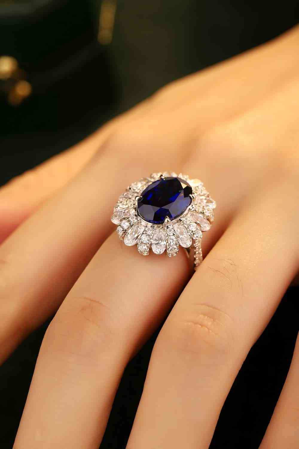 Gemstone Grace 5 Carat Lab-Grown Sapphire Ring