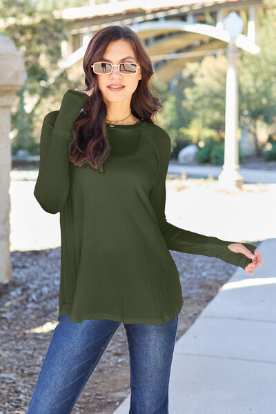 Basic Bae Long Sleeve Thumb Hole Tee