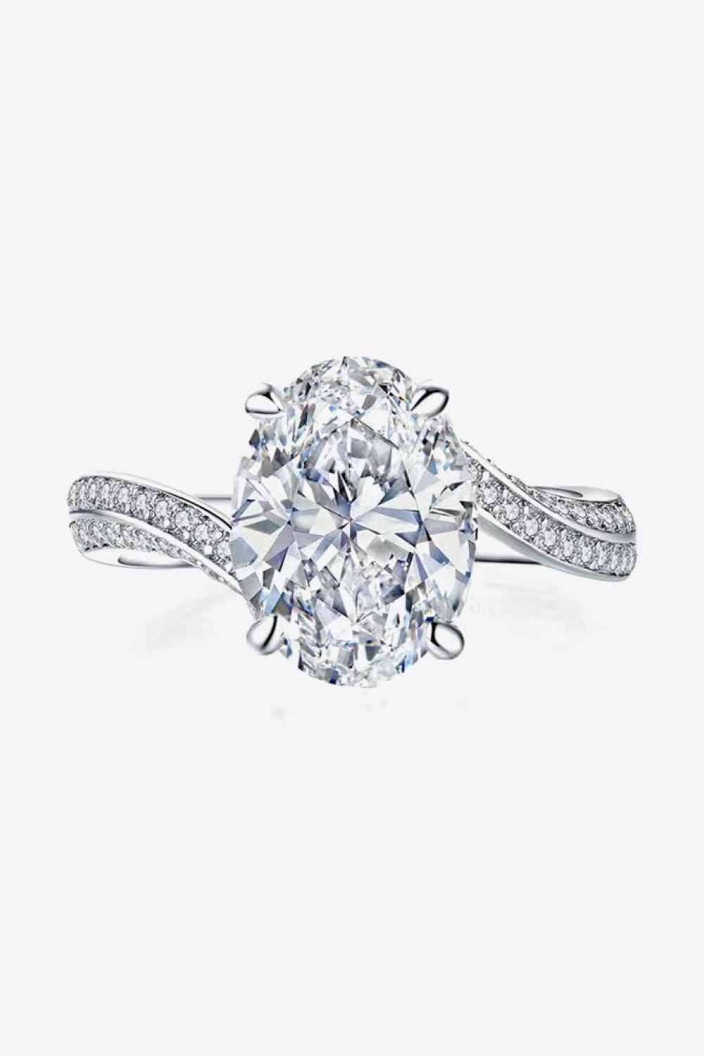 Radiant Rosette 3 Carat Moissanite Ring